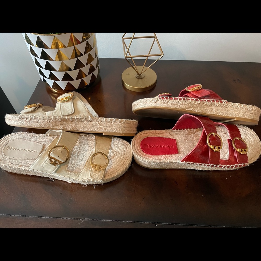 2 Pair of Tory Burch Selby Espadrilles